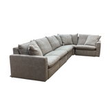 5 PC SECTIONAL "JOCELYN-BIRCHBROOK HARBOR SOFA SAND/GRAY 31H X 148 X 82L X 38D
