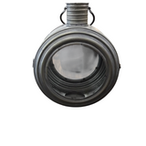 PORT HOLE SHAPED METAL CANDLE HOLDER LANTERN HOME DECOR SILVER 9.5H X 16W X 11.5D