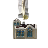 WATERFORD CRYSTAL CHURCH ORNAMENT HOLIDAY DECOR 3.5