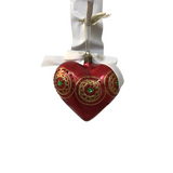 WATERFORD CRYSTAL HEART ORNAMENT HOLIDAY DECOR 4"