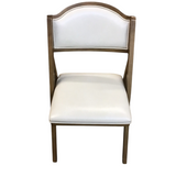 FOLDING CHAIR BROWN/CREAM 32.5H