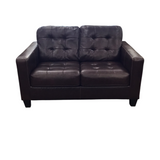 TUFTED LOVESEAT ESPRESSO 36H X 57.5W X 37D