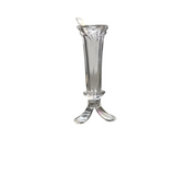 TULIP SHAPED THREE FOOTED BUD VASE CRYSTAL 9"H