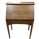 SECRETARY WITH ORGANIZER/DRAWER DESK BROWN 39.5H 26.5W X 15D