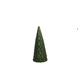 CERAMIC LEAF CHRISTMAS TREE HOLIDAY DECOR GREEN 12.25