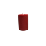 ON/OFF TOUCH LED PILLAR CANDLE WITH TIMER HOLIDAY DECOR RED 6 X 4"