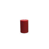 ON/OFF TOUCH LED PILLAR CANDLE WITH TIMER HOLIDAY DECOR RED 4 X 4"