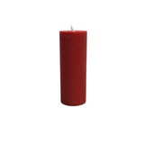 ON/OFF TOUCH LED PILLAR CANDLE WITH TIMER HOLIDAY DECOR RED 8 X 3