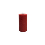 ON/OFF TOUCH LED PILLAR CANDLE WITH TIMER HOLIDAY DECOR RED 6 X 3