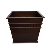 WASTE BASKET HOME ACCESSORIES CHERRY WOOD 13H X 13.5W X 10D