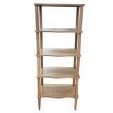 WOOD WITH 5 SHELVES BOOKCASE NATURAL WOOD 59.5H X 24W X 15.5D