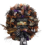 ROUND FALL WREATH HOLIDAY DECOR MULTICOLOR 36" DIAM...