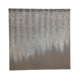 Z GALLERIE ABSTRACT CANVAS WITH GLITTER DRIP ART TAUPE WHITE -/SILVER 30 X 30