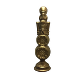 NUTCRACKER ON ORNAMENT FINIAL HOLIDAY DECOR GOLD 16.75