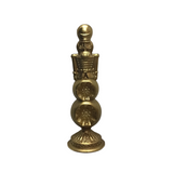 NUTCRACKER ON ORNAMENT FINIAL HOLIDAY DECOR GOLD 12"