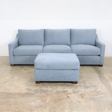 Modern Slope Arm Sofa & Ottoman