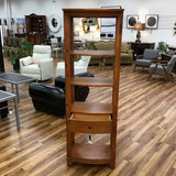 BROYHILL WITH DRAWER AND SHELVES BOOKCASE BROWN 75H X 24W X 15D