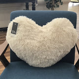 LARGE HEART SHAPE PILLOW WHITE