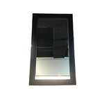 WOOD CONTEMPORARY MIRROR BLACK 24 X 42