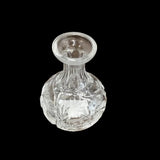 SMALL VASE WITH SWIRL DESIGN CRYSTAL 5.5"H