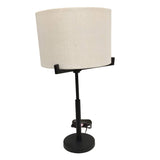 INDUSTRIAL FLOOR WITH MULTI ARM SUPPORTED SHADE LAMP/LIGHTING BLACK 63 X 17 X 17